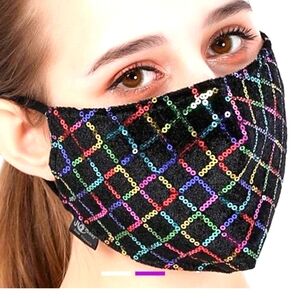 🆕️✨️RAINBOW SEQUIN FACE MASKS - SET OF TWO✨️